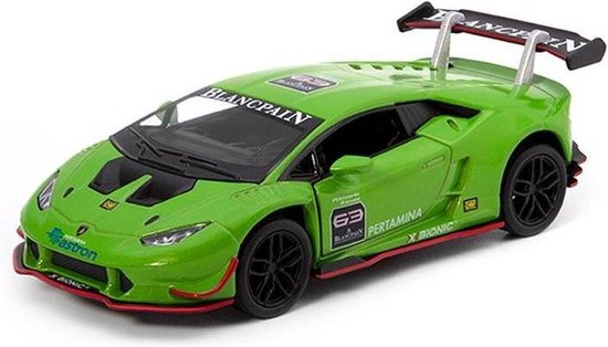 Kinsmart Lamborghini Huracan 2015 LP620-2 Super Trofeo — Groen bol