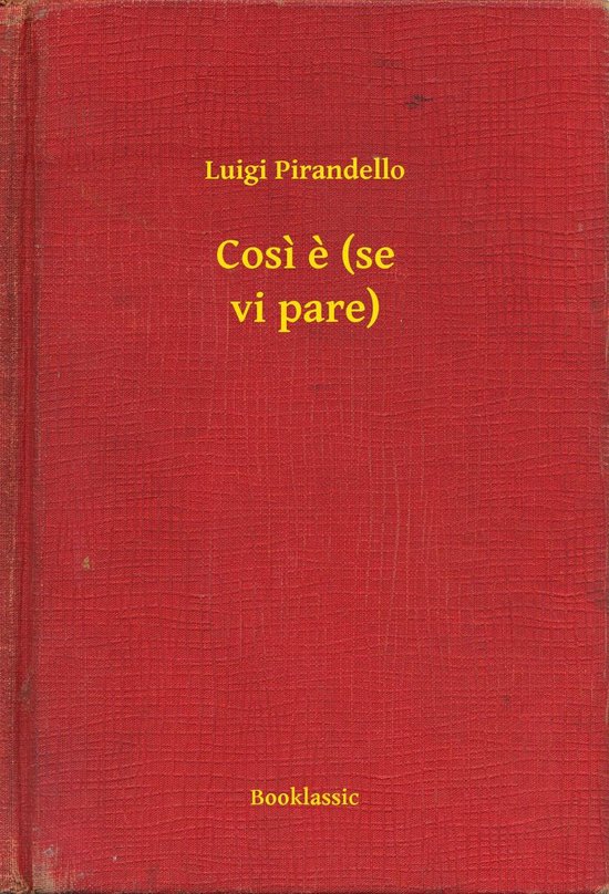 Cosi e (se vi pare) - cover