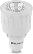Groenovatie LED Spot GU10 Fitting - 7W - COB - 80x50 mm - Dimbaar - Warm Wit