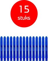 Dragon Darts - edgeglow - darts shafts - 5 sets (15 stuks) - short - blauw - dart shafts - shafts