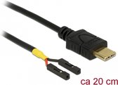 DeLOCK 85395 USB-kabel 0,2 meter USB C Zwart