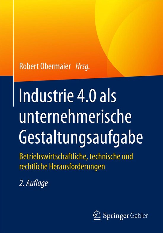 Industrie 4.0 als unternehmerische Gestaltungsaufgabe - cover