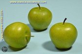 Pommes vertes, moyennes, 3 pièces (décoration)