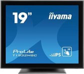 iiyama ProLite T1932MSC-B5X touch screen-monitor 48,3 cm (19") 1280 x 1024 Pixels Zwart Multi-touch Tafelblad
