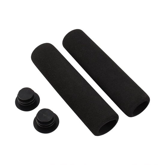 Éponge VTT souple FOAM poignées GRIP 130mm - 25g LÉGER - Noir