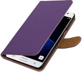 Effen Bookstyle Hoes Geschikt voor Samsung Galaxy J3 Pro Paars