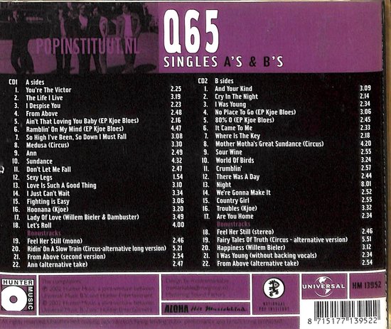 Q65 Singles A'S & B'S / Popinstituut.nl