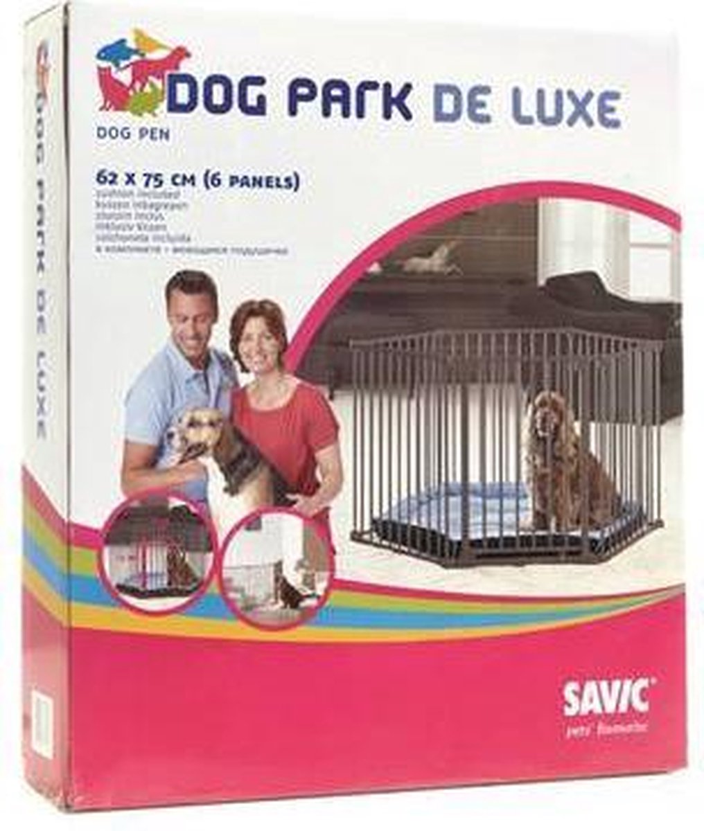 Savic Dog Park De Luxe Dog Run Gris - 77.5X67X18.5 CM | bol
