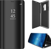 Samsung Galaxy S9 - Lederen Spiegel Wallet Hoesje Zwart met Siliconen Houder - Portemonee Hoesje
