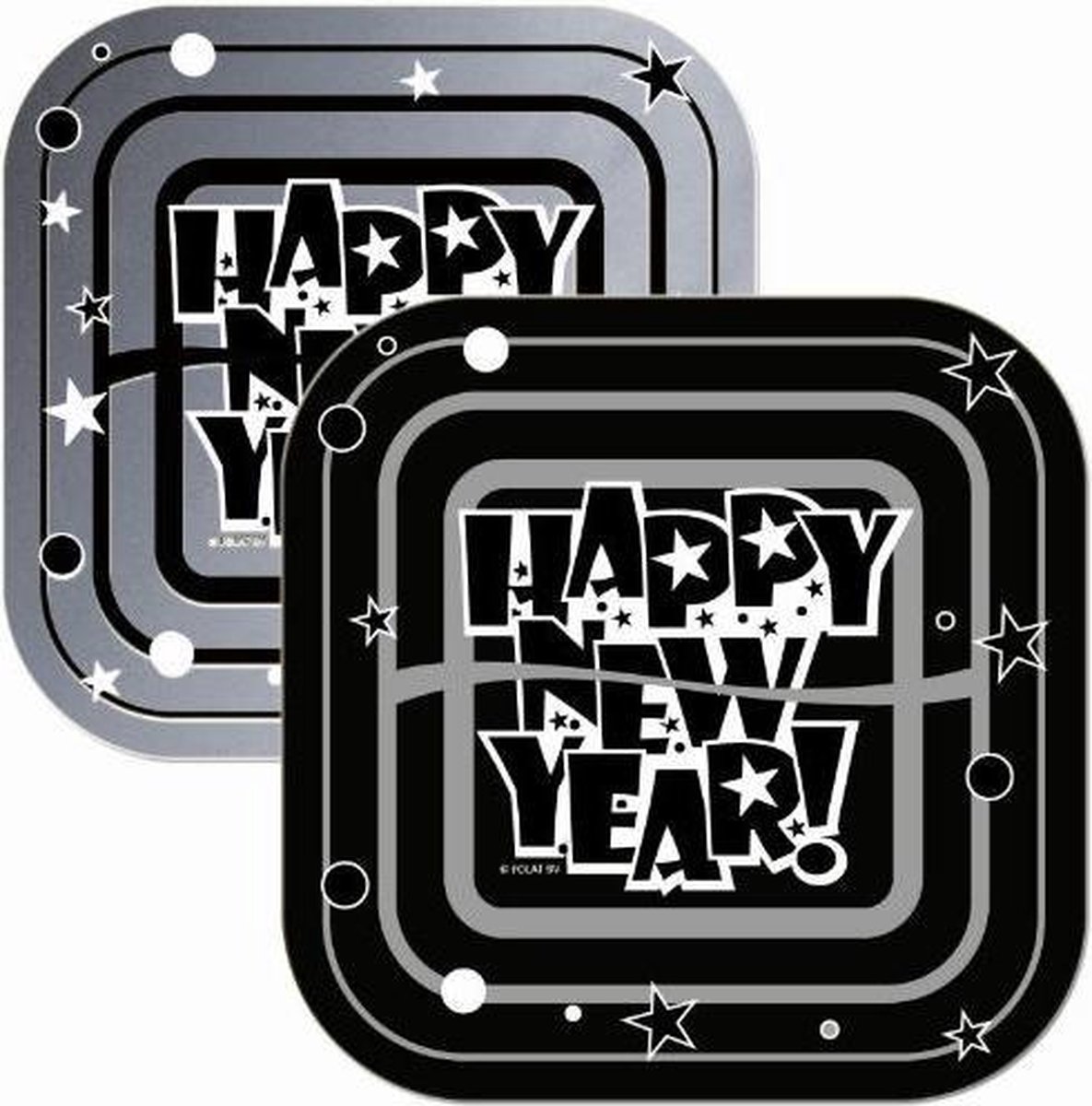 borden Happy New Year - karton - 8 stuks
