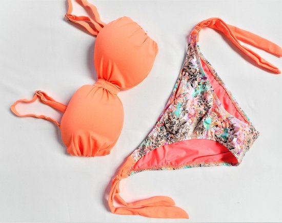 afstand middelen Zeker Push Up Bikini Oranje - Maat S ( maximizer bikini) | bol.com