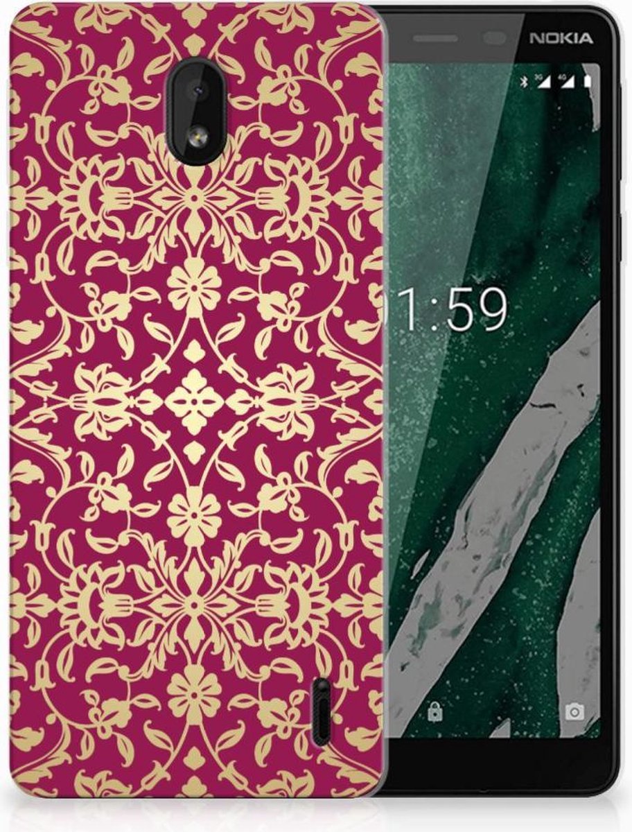 Siliconen Hoesje Nokia 1 Plus Barok Pink