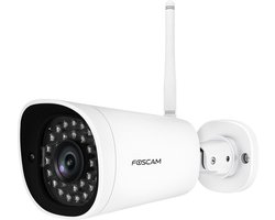 Foscam G4P Beveiligingscamera Buiten – 4MP Super HD WiFi IP Camera – Nachtzicht 20m – Bewegingsdetectie – IP66 – Google Assistant Alexa Homey – MicroSD Cloud NAS – Wit