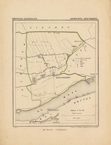 Historische kaart, plattegrond van gemeente IJzendoorn in Gelderland uit 1867 door Kuyper van Kaartcadeau.com