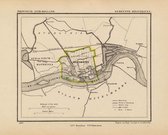 Historische kaart, plattegrond van gemeente Delfshaven in Zuid Holland uit 1867 door Kuyper van Kaartcadeau.com