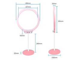 Zomei ringlamp set 10,5 inch – fotostudio - Tiktok lamp - ringlicht– make-uplicht – instagram - met telefoonhouder