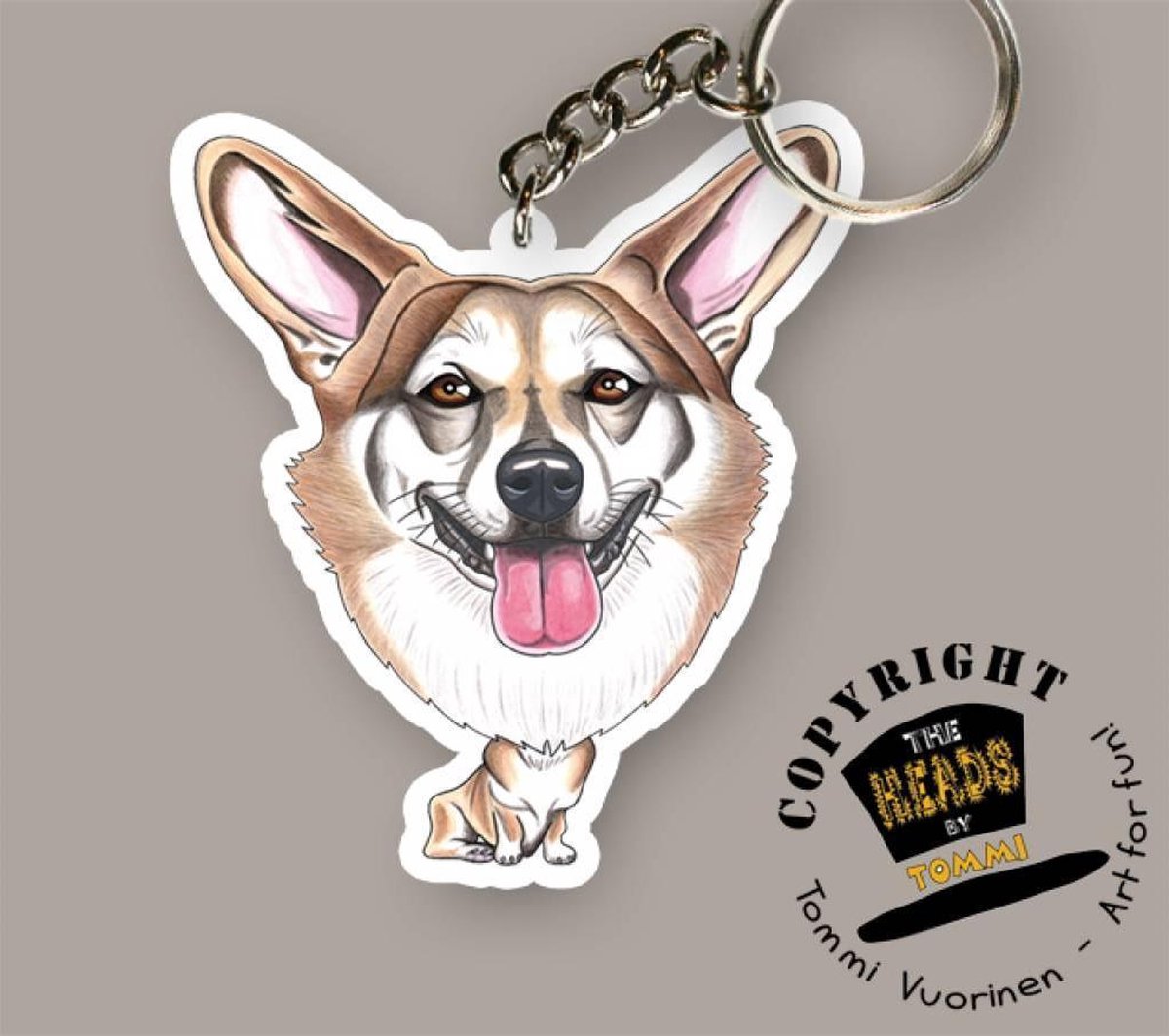 Sleutelhanger Hond Pembroke Welsh Corgi