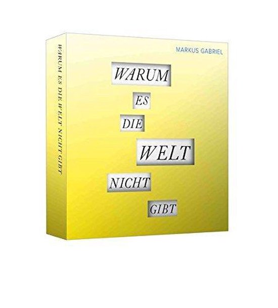 Warum es die Welt nicht gibt, Markus Gabriel | 9783831264841 | Boeken