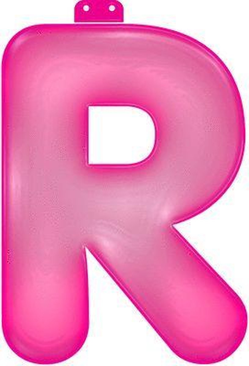 Opblaas letter R roze | bol.com