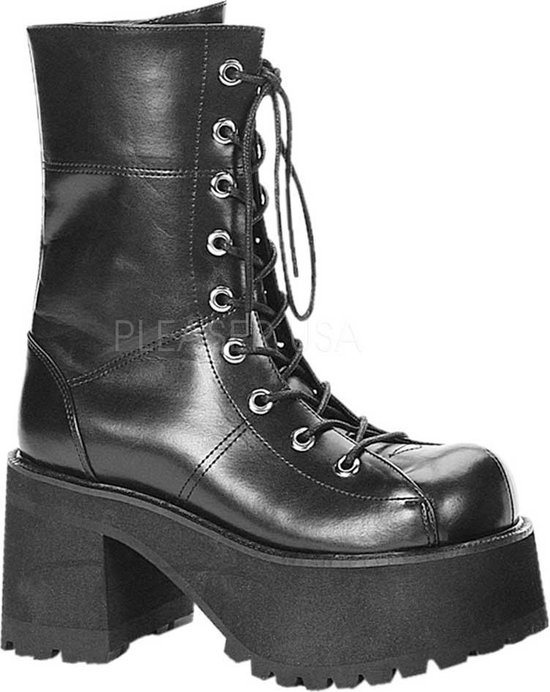 DemoniaCult - RANGER-301 Plateau Laarzen - US 8 - 38 Shoes - Zwart