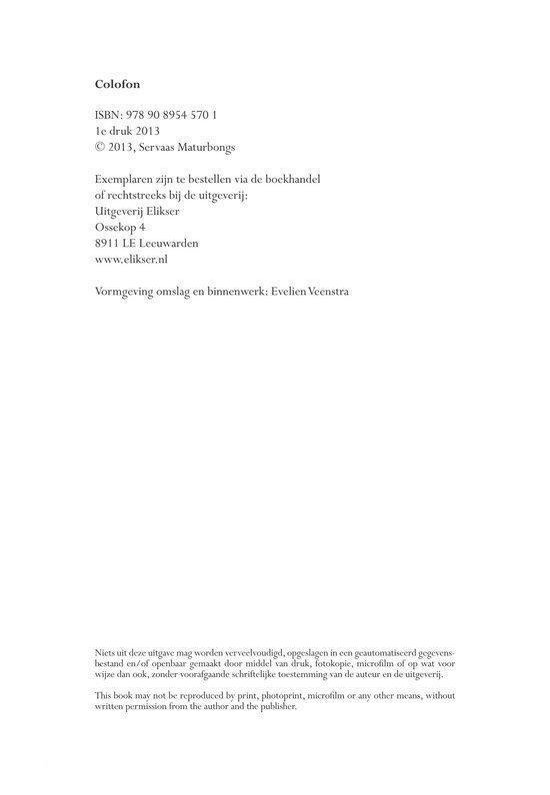 Colofon met ISBN en uitgeverinformatie.