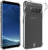 Hoesje geschikt voor Samsung Galaxy S8 - TPU Case Transparant met Versterkte Rand / Shockproof (Silicone Hoesje / Cover)
