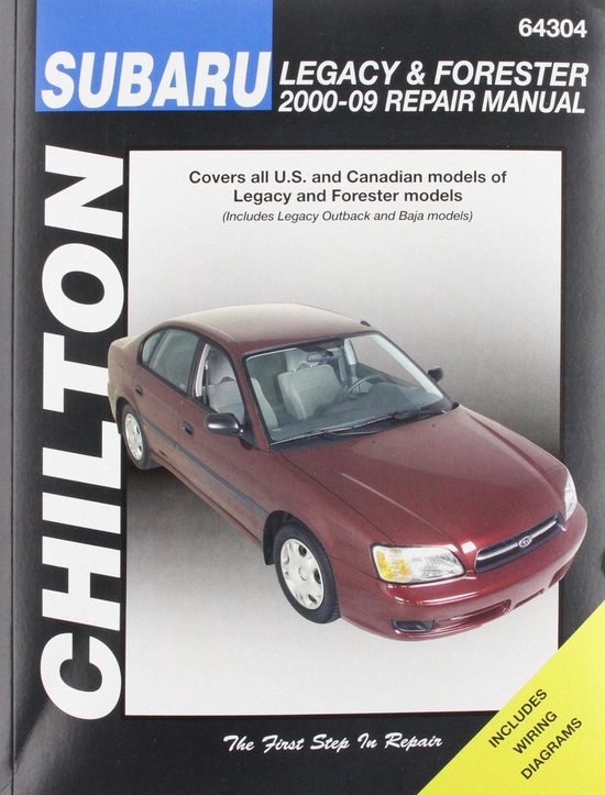 Chilton's Subaru Legacy and Forester 2000-09 Repair Manual - cover