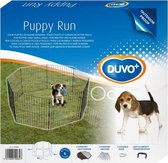 PUPPY REN MET DEUR & NET & HAKEN 60x60CM 8-DELIG zwart