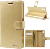 Mercury Blue Moon Wallet Case hoesje Sony Xperia Z5 goud