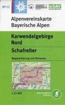 DAV Alpenvereinskarte Bayerische Alpen 12. Karwendelgebirge Nord, Schafreiter 1 : 25 000