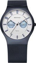 BERING 11939-394 - Horloge - Staal - Mat Blauw - 39 mm