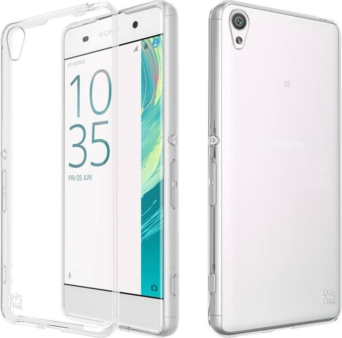 Sony Xperia XA Dunne 0,3 mm Siliconen hoesje cover -transparant