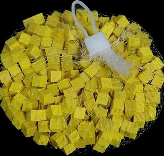 Houten blokjes geel 1 cm - set van 800 stuks | bol.com
