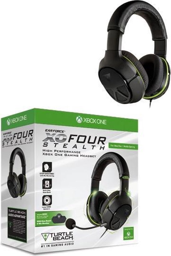 Turtle Beach Ear Force XO Four Stealth Official Xbox One Wired Stereo  Gaming Headset -... | bol
