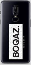 BOQAZ. OnePlus 6 hoesje - Labelized Collection - Grunge print BOQAZ