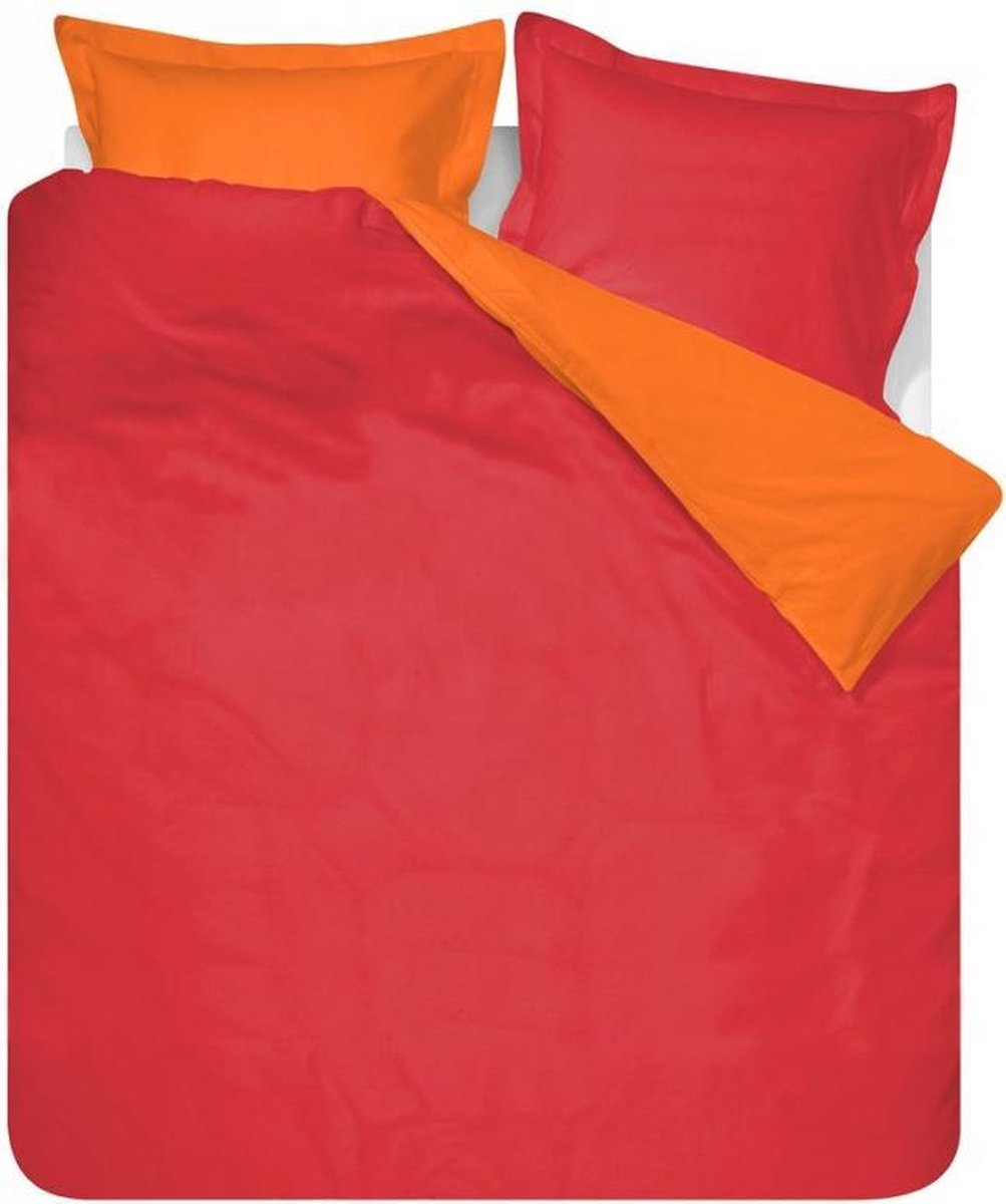 Sleepy Dekbedovertrek Two Colours Rood/Oranje 240 x 200/220 cm | bol.com