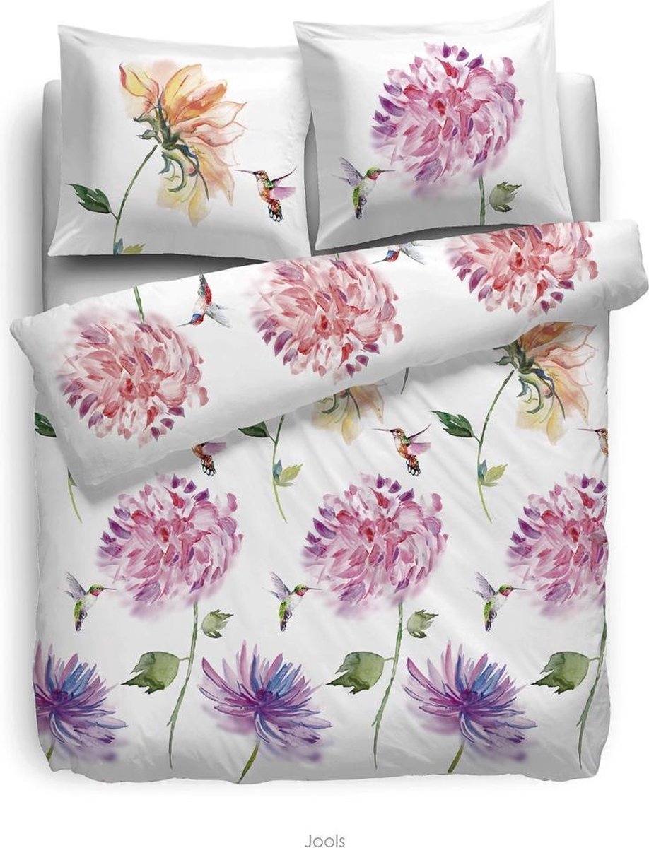 Heckettlane HnL Living Jools - Dekbedovertrek - Multi Roze