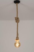 Lumidora Hanglamp 72882 - E27 - Naturel - Textiel - ⌀ 13 cm