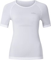 Odlo Evolution X-Light Thermoshirt Dames  Sportshirt - Maat M  - Vrouwen - wit
