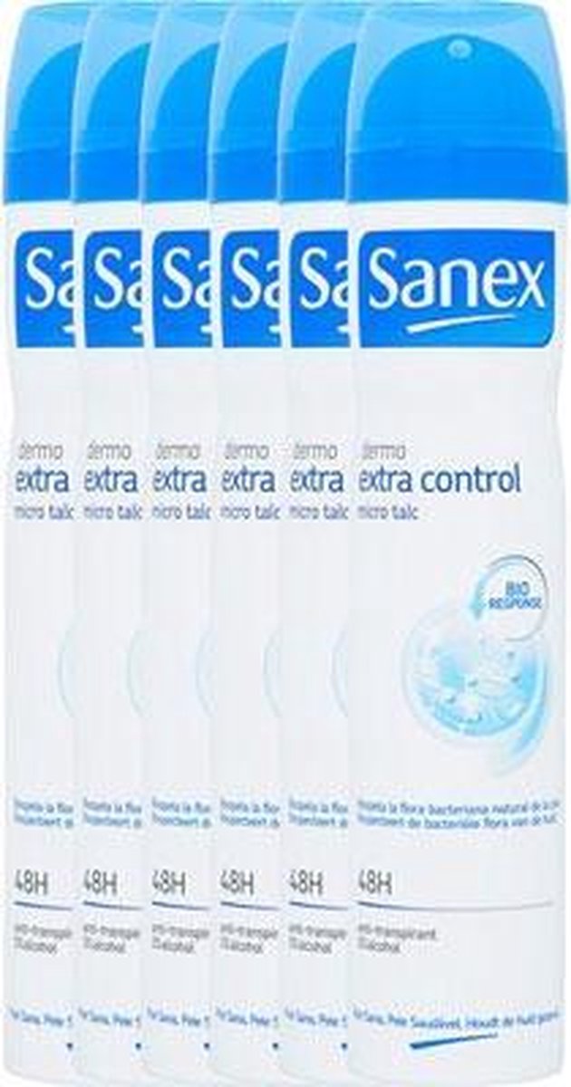 Sanex Deodorant Deospray Dermo Extra Control Voordeelverpakking - Sanex