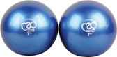 MADFitness - Gewichtballen - 2 x 1,0 Kg - PVC - Diameter 12 cm - Blauw