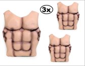 3x Mannenborst sixpack