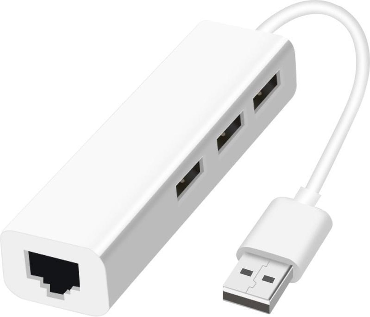USB naar met 3 x USB aansluitingen / LAN Netwerk