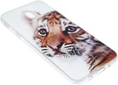 Schattig tijger hoesje Geschikt voor Samsung Galaxy J7 (2017)