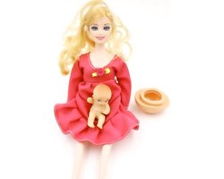 Pop met baby - zwangere barbie | bol.com