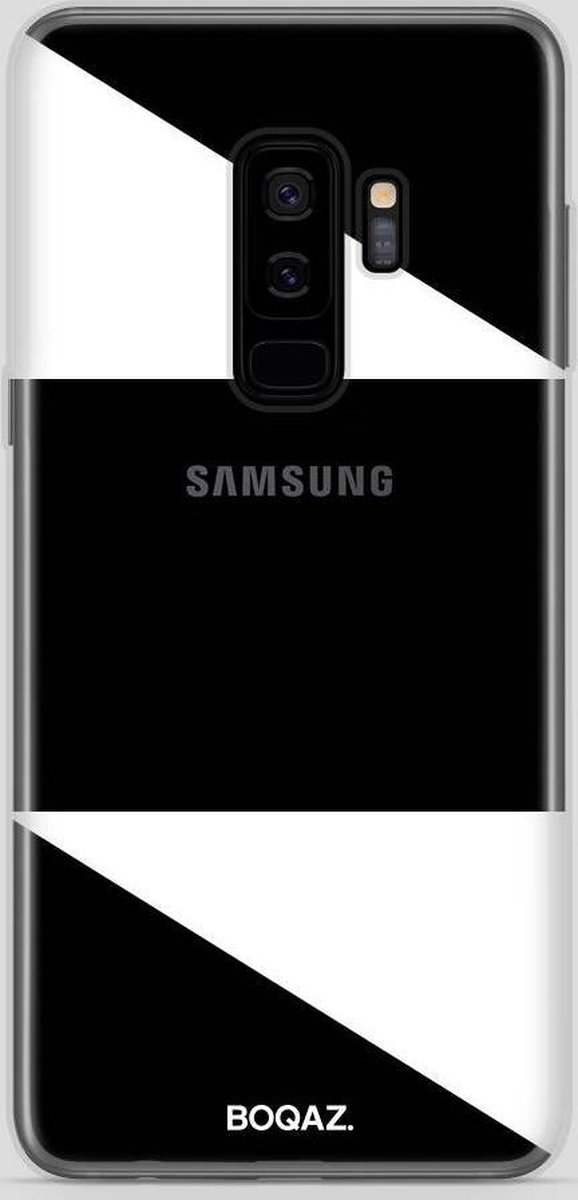 BOQAZ. Samsung Galaxy S9 hoesje - Plus hoesje - hoesje driehoek wit