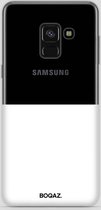 BOQAZ. Samsung Galaxy A8 hoesje - half wit