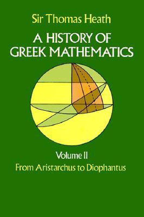 A History of Greek Mathematics, Volume II - cover