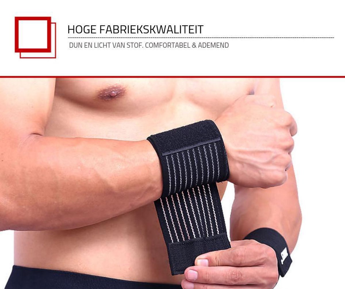 Polsband - Kettlebell Polsband - Plastic inzetstuk - Set van 2