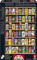 Miniatuur Legpuzzel - 1000 kleine stukjes - Blikjes Drinken - Educa Puzzel